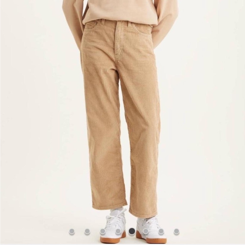 Levi's Corduroy Ribcage Straight Ankle